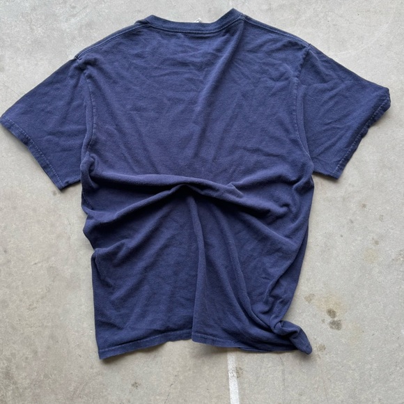 Y2K Jesus tee in Navy and Gold - Picture 4 of 4